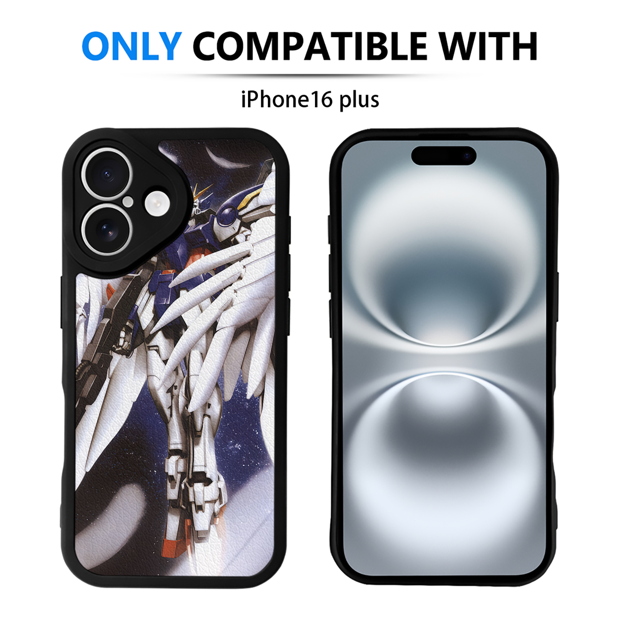 （画像用） 機動戦士ガンダム Mobile Suit Gundam 【iPhone 16シリーズ対応】シリコンスマホケース（レザー調） 材質：シリコン